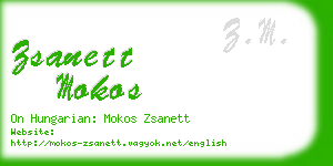 zsanett mokos business card